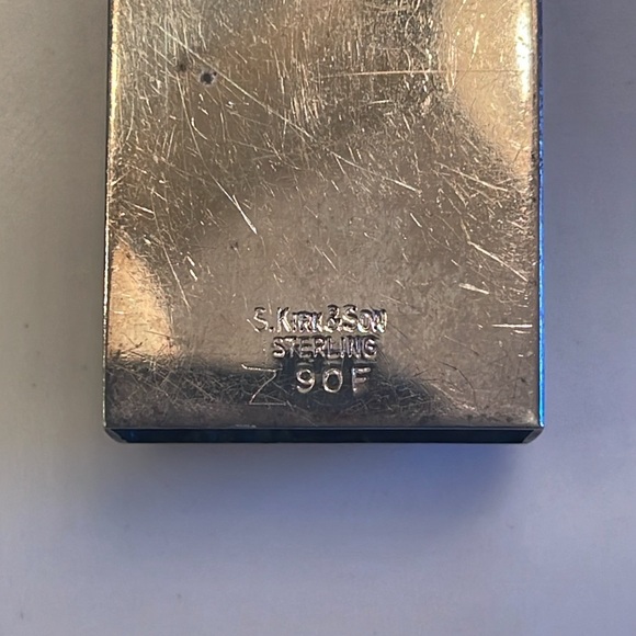 1930’s Vintage Kirk & Sons Sterling silver 925 repousse match box - Picture 11 of 12